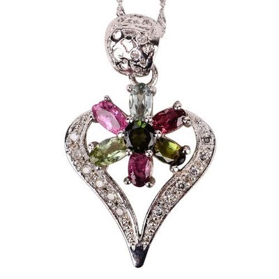 薩維婭天然碧璽“心花怒放”吊墜 辟邪護身與時尚魅力的完美融合